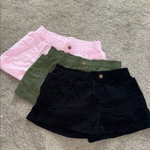 Old Navy Girls Casual Shorts - Pink, Green, and Black
